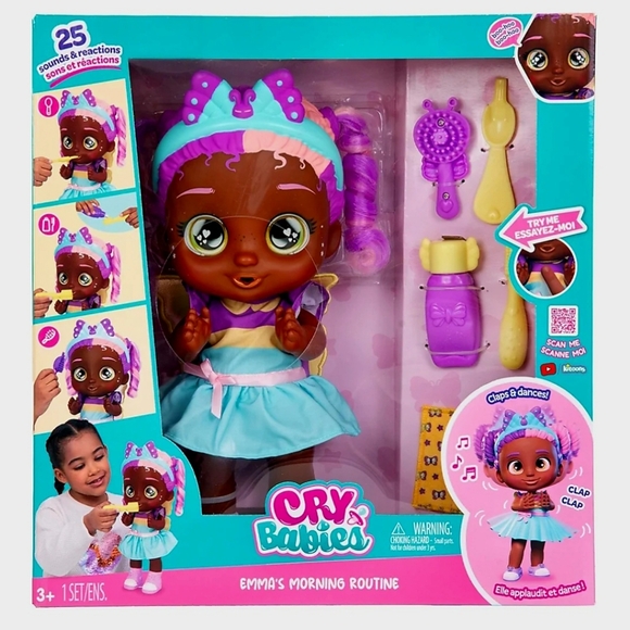 Cry Babies Emma's Morning Routine Doll - Picture 1 of 15